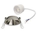 ISOLED Proyector empotrado BACK68 giratorio IP20, n�quel regulable