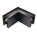 Conector en L HALON simple, negro
