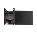 ISOLED Conector en L HALON simple, negro
