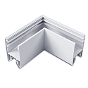 Conector en L HALON simple, plata