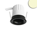 Proyector empotrado BACK32 redondo, retroceder IP20, negro regulable