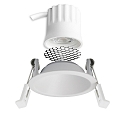 recessed spotlight BACK45 round, set back IP20, white dimmable