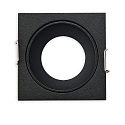 Marco empotrable MR11/GU10 MINI SPOT angular, negro