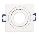 Marco empotrable MR11/GU10 MINI SPOT angular, giratorio, blanco