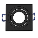 Marco empotrable MR11/GU10 MINI SPOT angular, giratorio, negro
