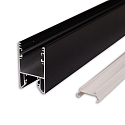 ISOLED Perfil de montaje HALON, negro