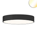 Luminaria de techo DN800 IP44, negro regulable