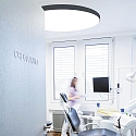 Luminaria de techo DN1000 IP44, negro regulable
