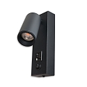 ISOLED Luminaria para leer con conexi�n USB, negro 