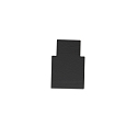 ISOLED Tapa final TRACK48 FLAT H25 2 piezas, con tapa, negro