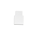 Tapa final TRACK48 FLAT H25 2 piezas, con tapa, blanco