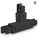3-phase CLASSIC - T-connector N-conductor left, predective connector right, black
