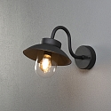 Konstsmide Luminaria de pared VEGA MINI E27 IP44, negro regulable