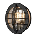 Luminaria de pared para exteriores ODEN con enchufe E27 IP23, �palo, negro