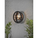 Luminaria de pared para exteriores ODEN con enchufe E27 IP23, �palo, negro