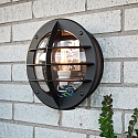 Luminaria de pared para exteriores ODEN con enchufe E27 IP23, �palo, negro