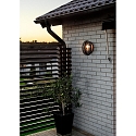 Luminaria de pared para exteriores ODEN con enchufe E27 IP23, �palo, negro