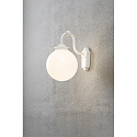 Konstsmide Luminaria de pared para exteriores ARCTURUS E27 IP23, �palo, blanco