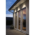 Konstsmide Recessed outdoor HighPower LED ceiling spot, IP44, 1W 3500K 280lm, aluminium