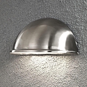 Luminaria de pared para exteriores TORINO E27 IP23, acero inoxidable