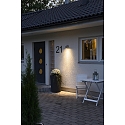 Konstsmide Outdoor wall luminaire MODENA, IP44, GU10 max. 35W, grey, aluminium / clear glass