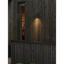 Konstsmide Luminaria de pared para exteriores TEMI abajo, cil�ndrico GU10 IP54, negro regulable