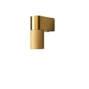 Luminaria de pared para exteriores TEMI abajo, cil�ndrico GU10 IP54, dorado regulable