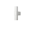 Luminaria de pared para exteriores TEMI Arriba-Abajo, cil�ndrico GU10 IP54, blanco regulable