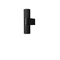 Luminaria de pared para exteriores TEMI Arriba-Abajo, cil�ndrico GU10 IP54, negro regulable