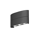 Luminaria de pared para exteriores CHIERI Arriba-Abajo IP54, antracita, transparente