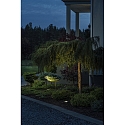 Konstsmide Luminaria empotrable en suelo redondo, ajustable GU10 IP65, acero inoxidable, transparente