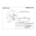 Frisch-Licht Luminaria de pared y techo DLP7530.7083M multipower, esf�rico IP40, blanco 