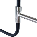 anne light & home Luminaria de pared FJORGARD con brazo articulado, ajustable E27 IP20, negro mate