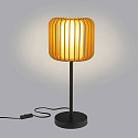 LEDS C4 Luminaria de mesa VIVA E27 IP20, madera clara, negro