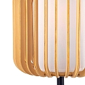 LEDS C4 Luminaria de mesa VIVA E27 IP20, madera clara, negro