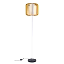 Luminaria de pedestal VIVA E27 IP20, madera clara, negro