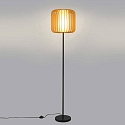 LEDS C4 Luminaria de pedestal VIVA E27 IP20, madera clara, negro