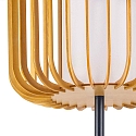 LEDS C4 Luminaria de pedestal VIVA E27 IP20, madera clara, negro