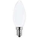 Filamento luminoso en forma de vela WHITE C35 E14 4,2W 470lm 4000K 320� CRI 80-89 