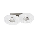 Luminaria de techo NIKKI de 2 llamas, regulable GU10, gris plateado regulable