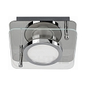 Luminaria de techo CHROMIA de 1 llama, regulable GU10, cromo, sat�n regulable