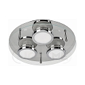Luminaria de techo CHROMIA de 3 llamas, regulable GU10, cromo, sat�n regulable