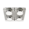 Luminaria de techo CHROMIA de 4 llamas, regulable GU10, cromo, sat�n regulable
