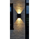 Lumexx Luminaria de pared para exteriores ARCA XL W150 IP65, negro regulable