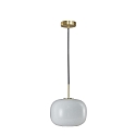 Luminaria colgante CUSCINO MEDIUM E27 IP20, lat�n, negro