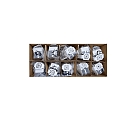 Megaman Luminaria empotrable para exteriores TEGO SLIM DOWNLIGHT 68MM r�gido, juego de 10 IP65, n�quel regulable