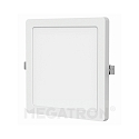Luminaria de superficie / empotrada PANO DIM CCT SQUARE angular, CCT Switch IP20, blanco regulable