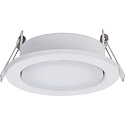 Luminaria empotrable MEGATRON PLANEX GX53 IP20, blanco, barnizado