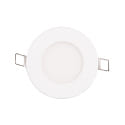 Downlight empotrable LED PANEL FLAT 85 R SCCT MP redondo, CCT Switch, conmutable, multipower IP44, blanco 