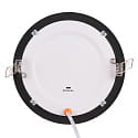 nobil� Downlight empotrable LED PANEL FLAT 145 R SCCT DIM C redondo, CCT Switch IP44, negro regulable